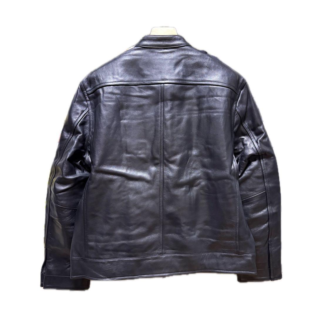 新品　ナノユニバース　ライトラムナッパシングルライダース　ジャケット　羊革