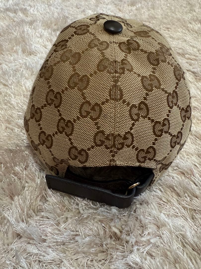 N*様 GUCCI ウェブ ストライプ付き GGキャンバス ベースボールキャップ