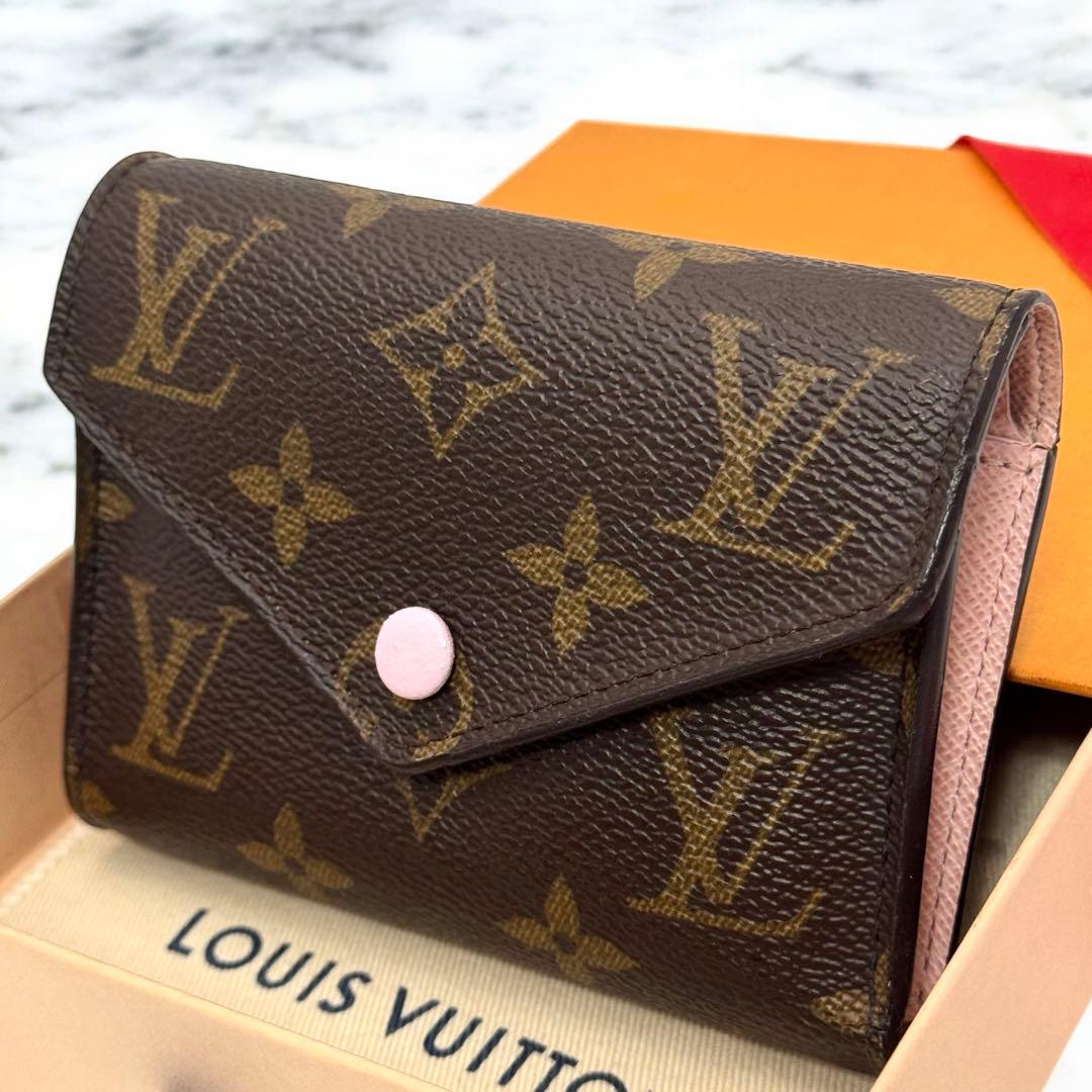 【極美品】ルイヴィトン　ヴィクトリーヌ　ローズバレリーヌ　コンパクト　財布　ミニ
