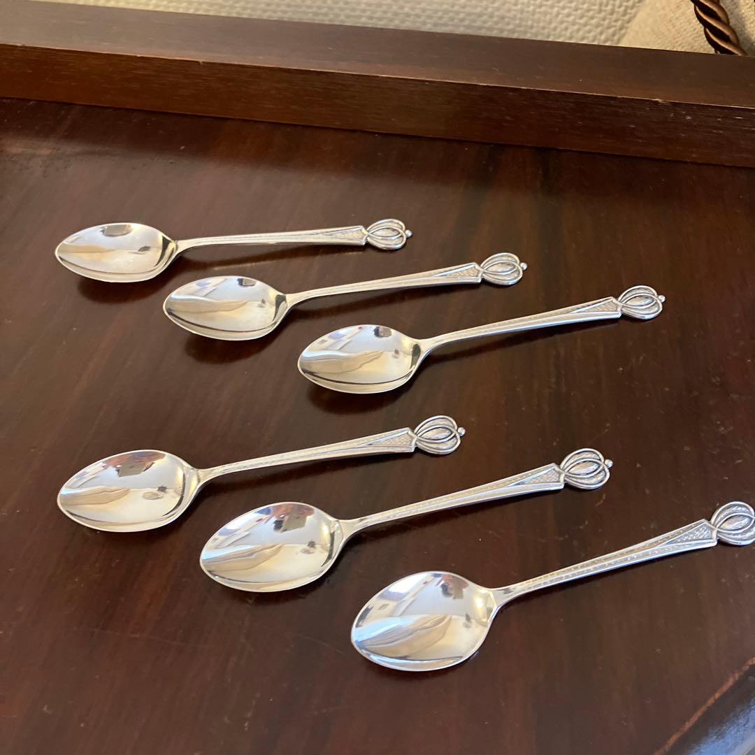 英国アンティーク　純銀リバティ　コーヒースプーンセット