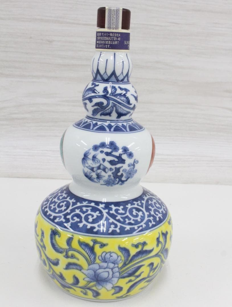 ★希少 サントリー スペシャルボトルコレクション 有田焼 染錦牡丹唐草 寿 文瓢