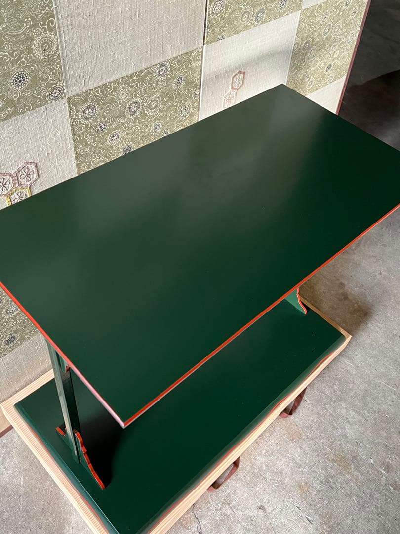 及台子 宗旦好　青漆一閑　伊藤表正作　組立式 木製漆器 茶道具 棚