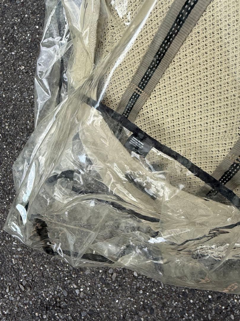 週末まで　メリオ　ベビーカー　ベージュ レインカバー　二人乗りシート付き