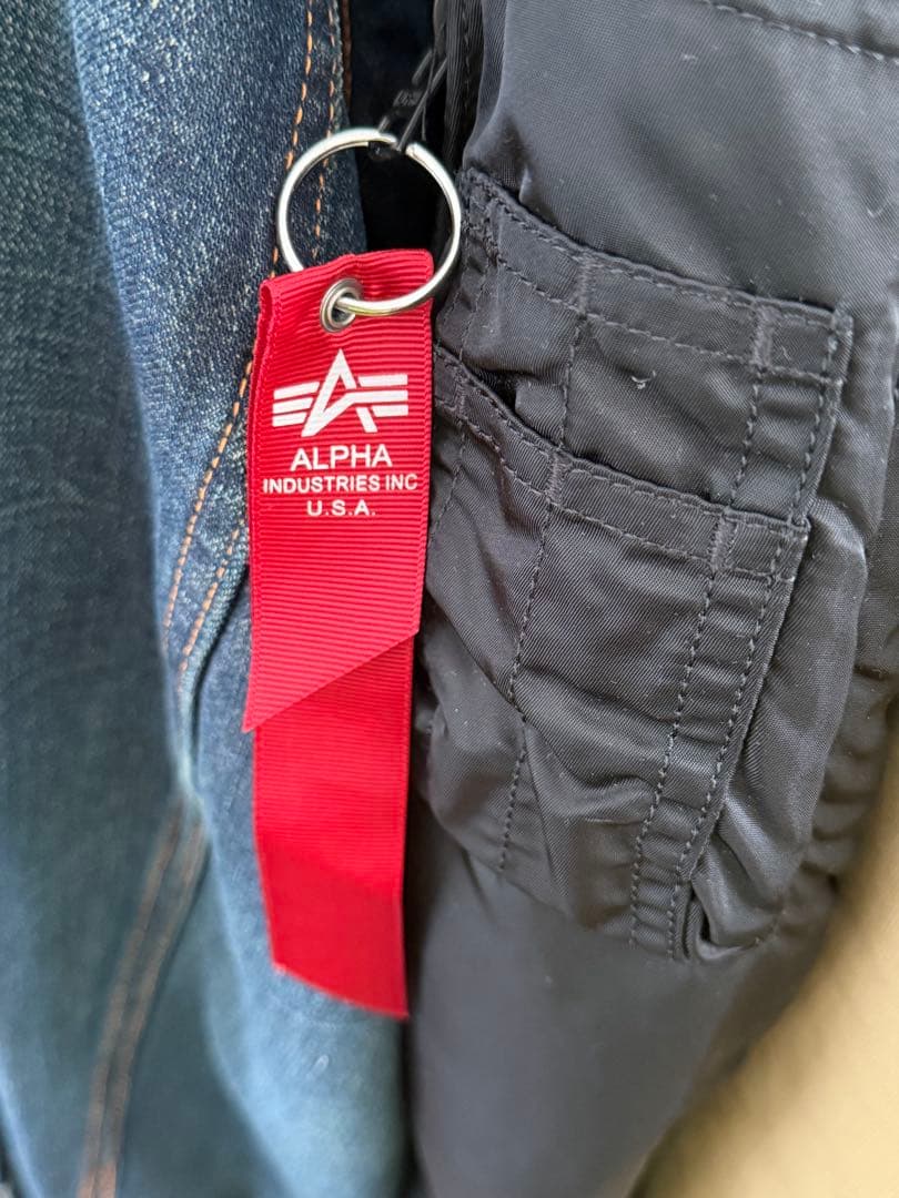 alpha ma-1 グリーン/ブラック