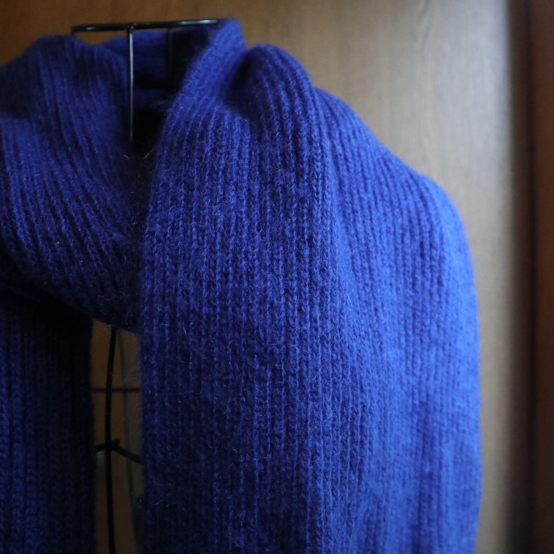 MACKINTOSH ニットマフラー 青