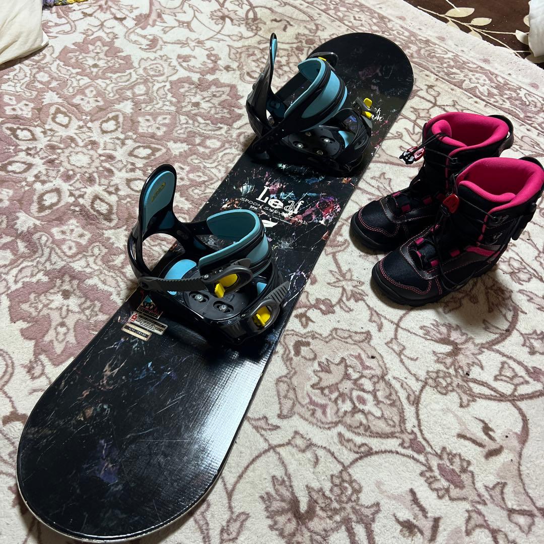 美品 子供用スノーボード 120cm ブーツ 21cm 3点セット 22-23