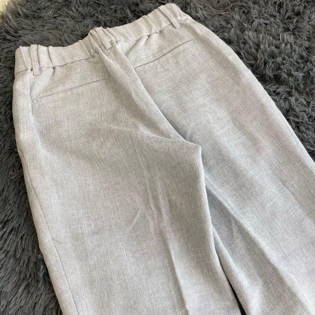 【美品】 ORIHICA RHYME ノーカラーパンツスーツ セットアップ XS