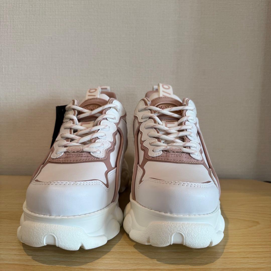 【EU39】 Buffalo 厚底 ROSE/WHITE 正規品・新品未使用
