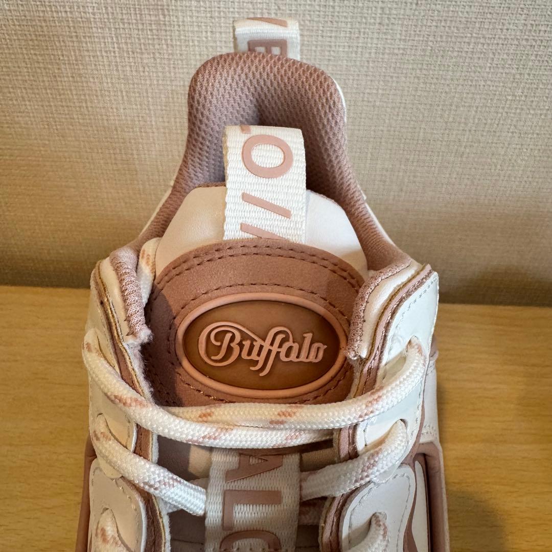 【EU39】 Buffalo 厚底 ROSE/WHITE 正規品・新品未使用
