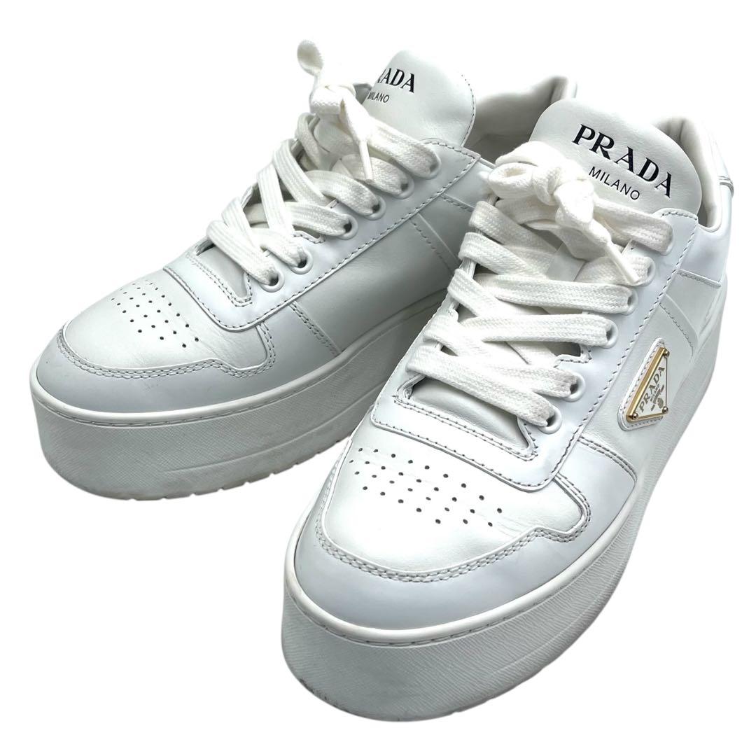プラダ スニーカー 1E792M ローカット ダウンタウン トライアングルロゴ