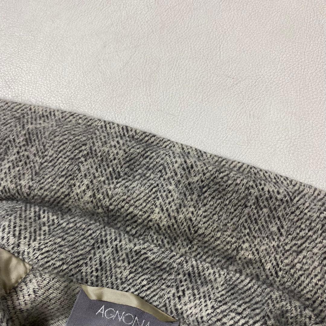 AGNONA アニオナ メンズ 伊製 DAINAWOOL ステンカラーコート