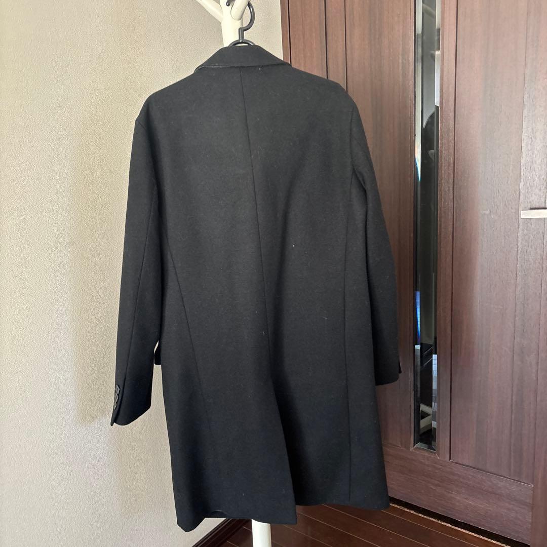 シップス✖️NOBILIA社製ウールコート　チェスターコート　黒