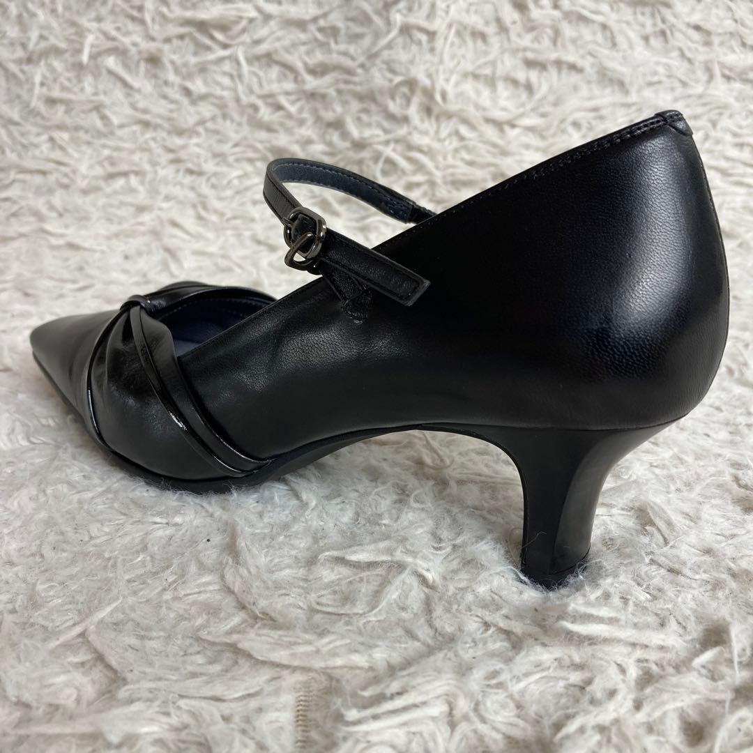 未使用品 pedala ペダラ ストラップ パンプス 23.0 EE 本革
