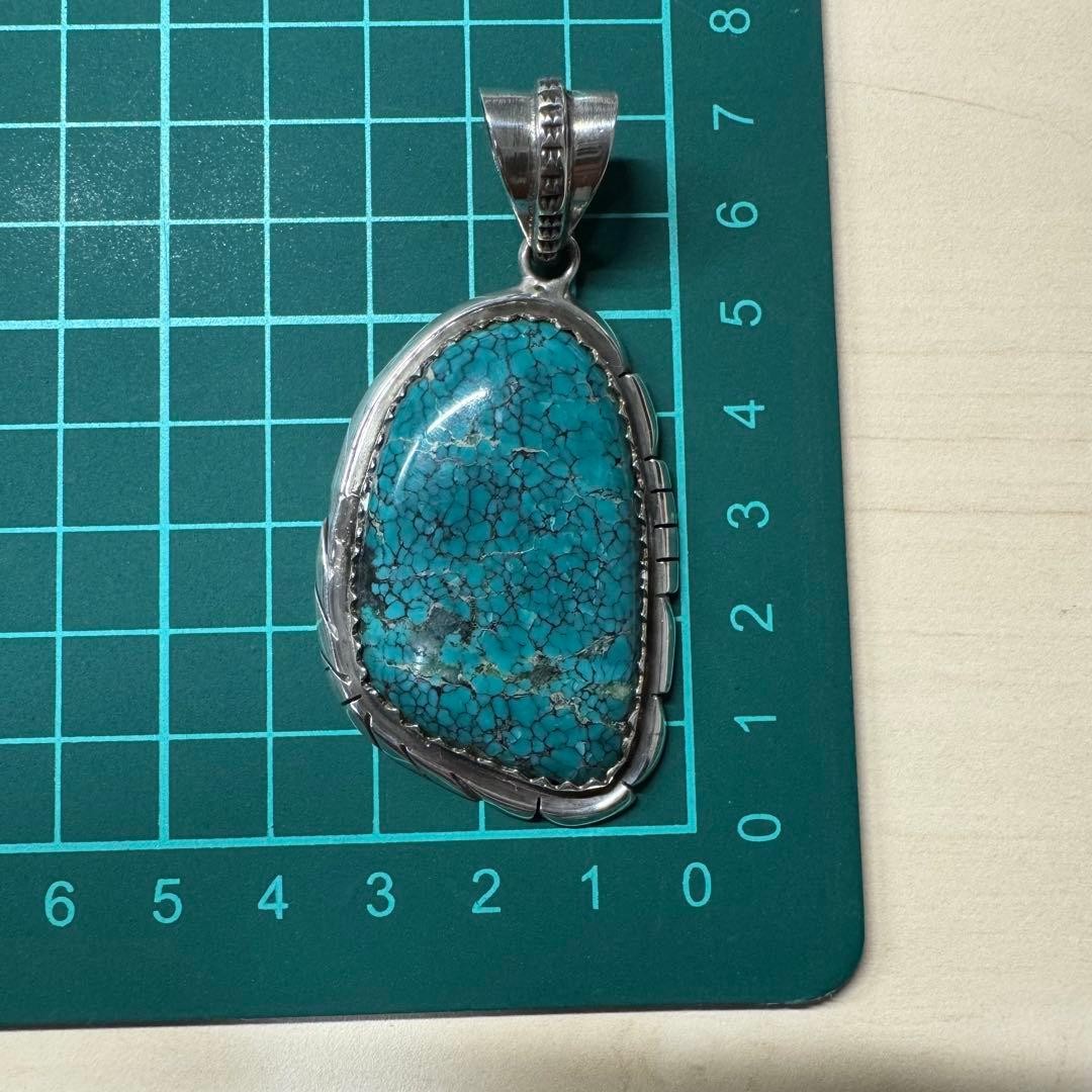 【80年代 巨大 ターコイズマウンテン】ネックレストップ