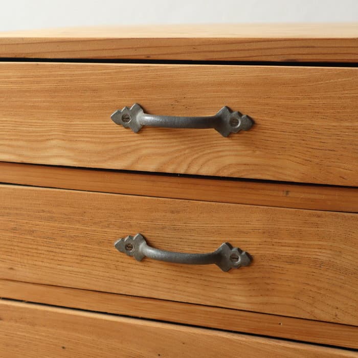 アンティーク 整理箱 タンス 古家具 引き出し5杯 無塗装 無垢材