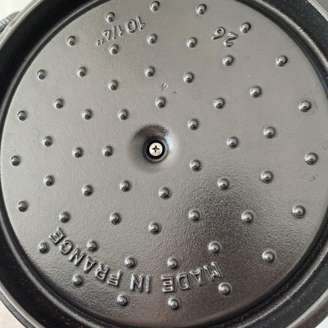 STAUB ストウブ鍋　シャロー26 黒