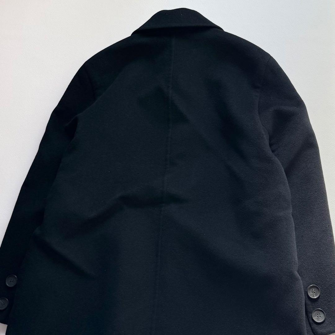 美品 AKRIS ロングコート カシミヤ アンゴラブレンド 着丈114㎝ 黒