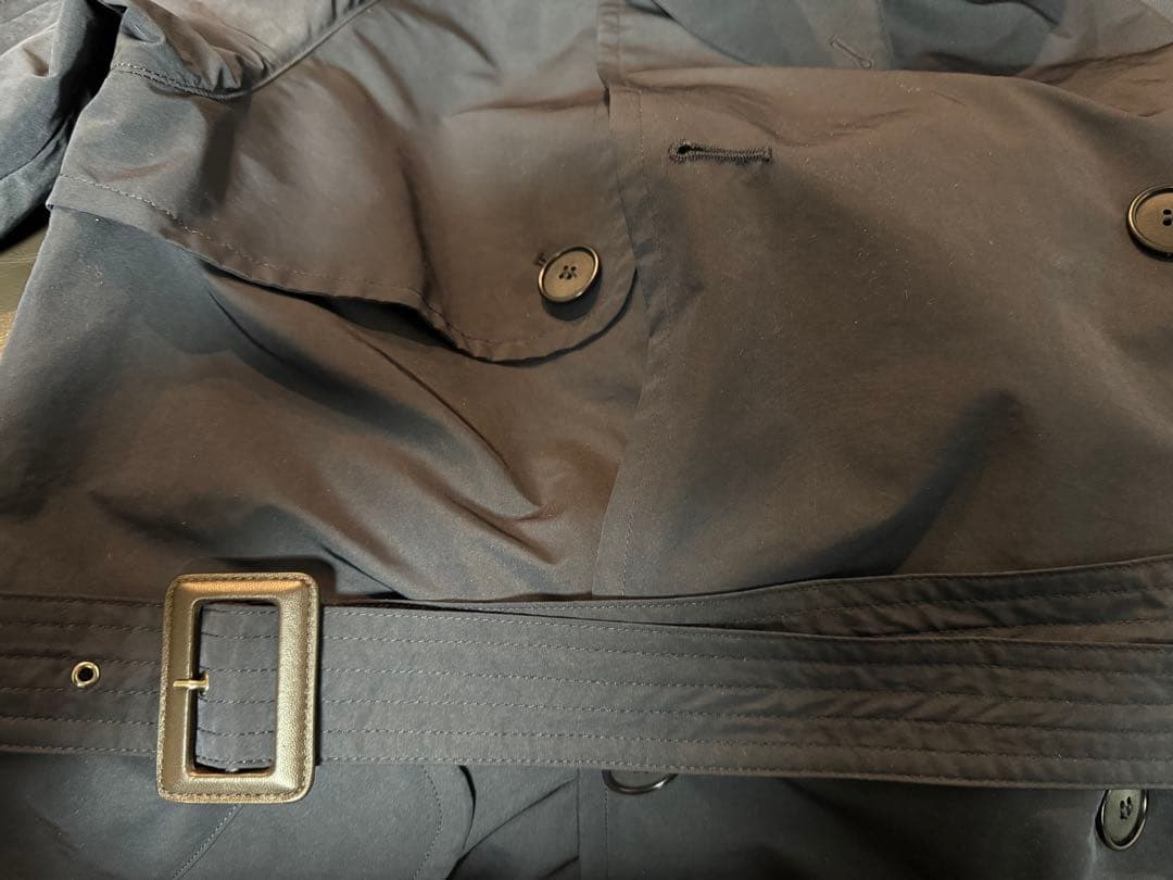 美品！GIORGIO ARMANI脱着ライナー濃紺トレンチコート46