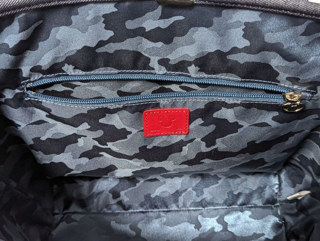 レクサス　デニム　トートバック　ブルー　ミッキー