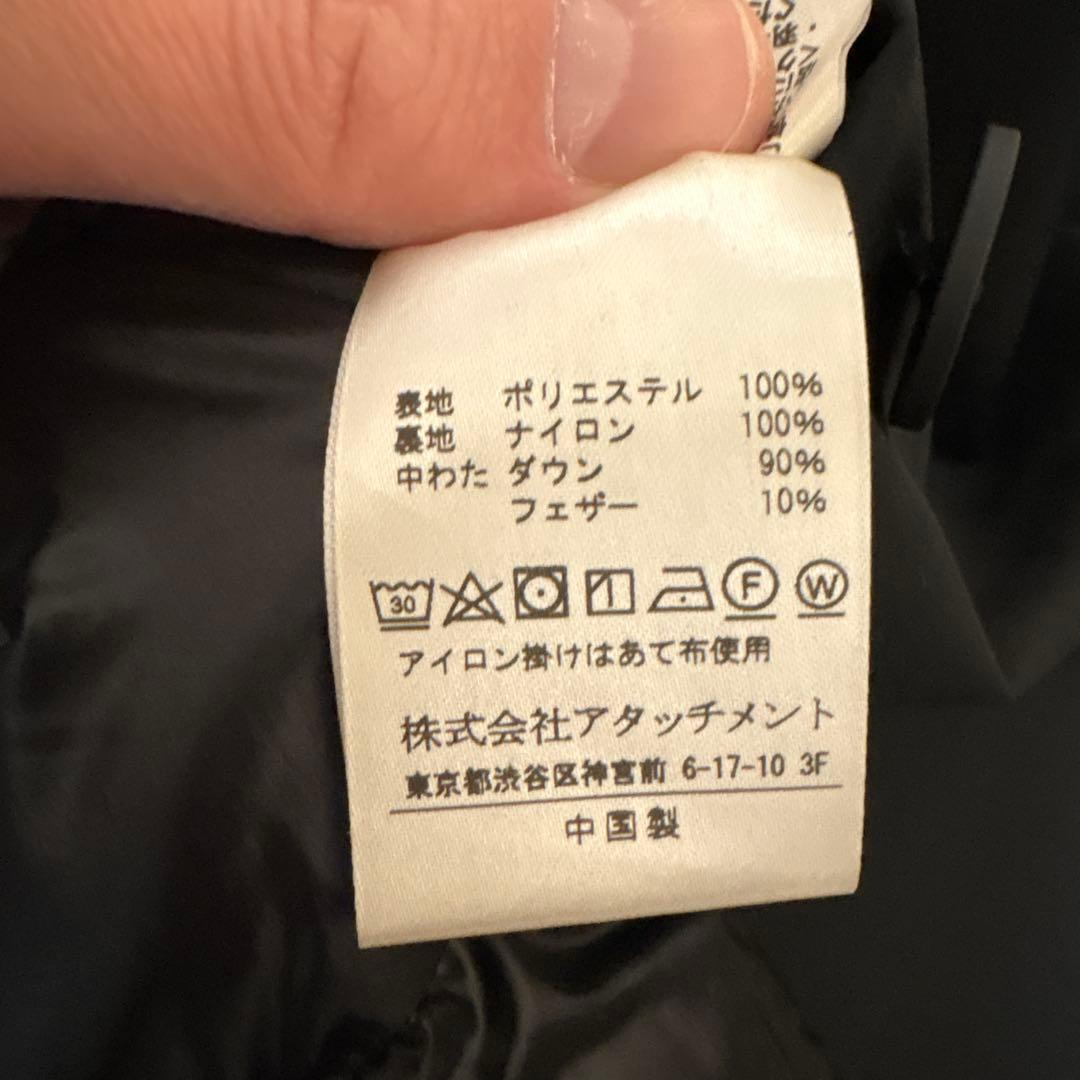 ATTACHMENT T400ノイズコーティングストレッチタフタ ダウンコート