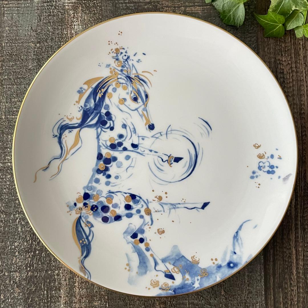 Meissenマイセン 干支プレート 2002年　ウマ