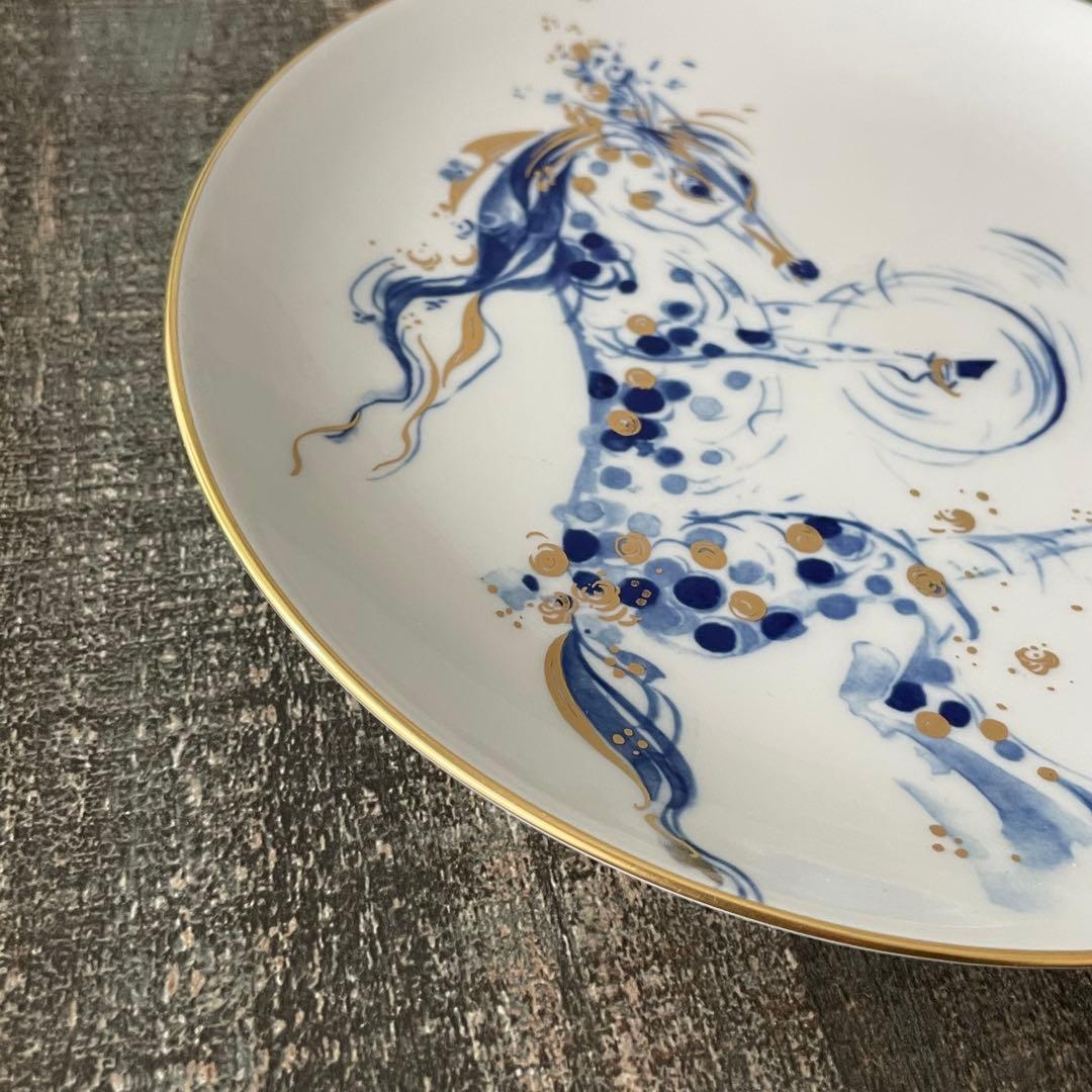 Meissenマイセン 干支プレート 2002年　ウマ