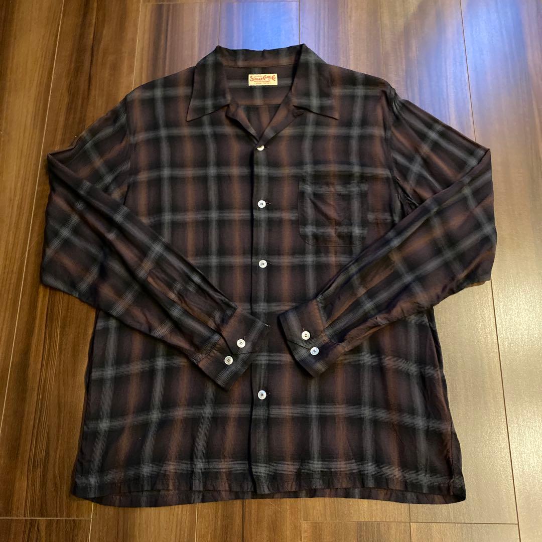 m*n様 SC29120 SUGAR CANE オンブレ チェックシャツ レーヨ