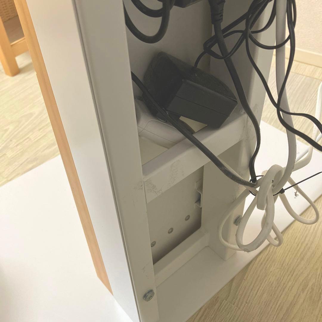 木製 壁掛け テレビスタンド ウッド×ホワイト