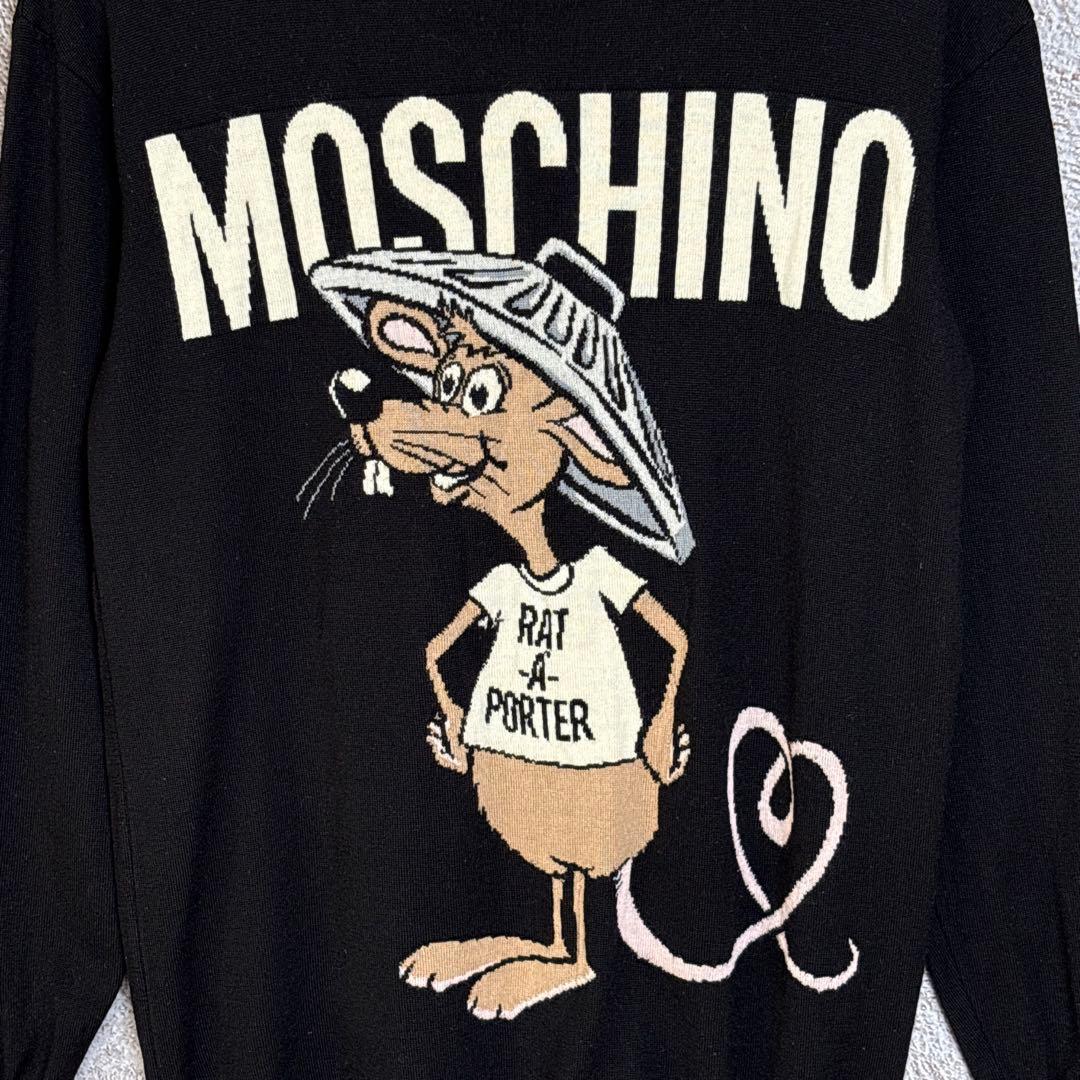 【Nana様】MOSCHINO ニットセーター ビッグプリント ビッグロゴ