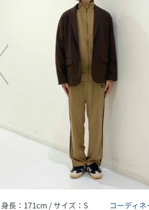 アディダス　adidas ジャージ ファイヤーバード トラックジャケット 茶　S