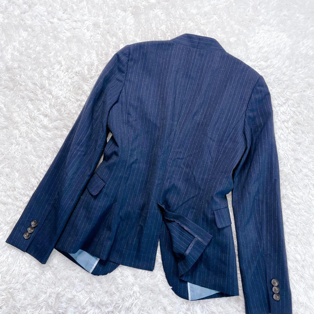 オリヒカ ライム ノーカラー パンツ スーツ セットアップ 洗える 近年モデル