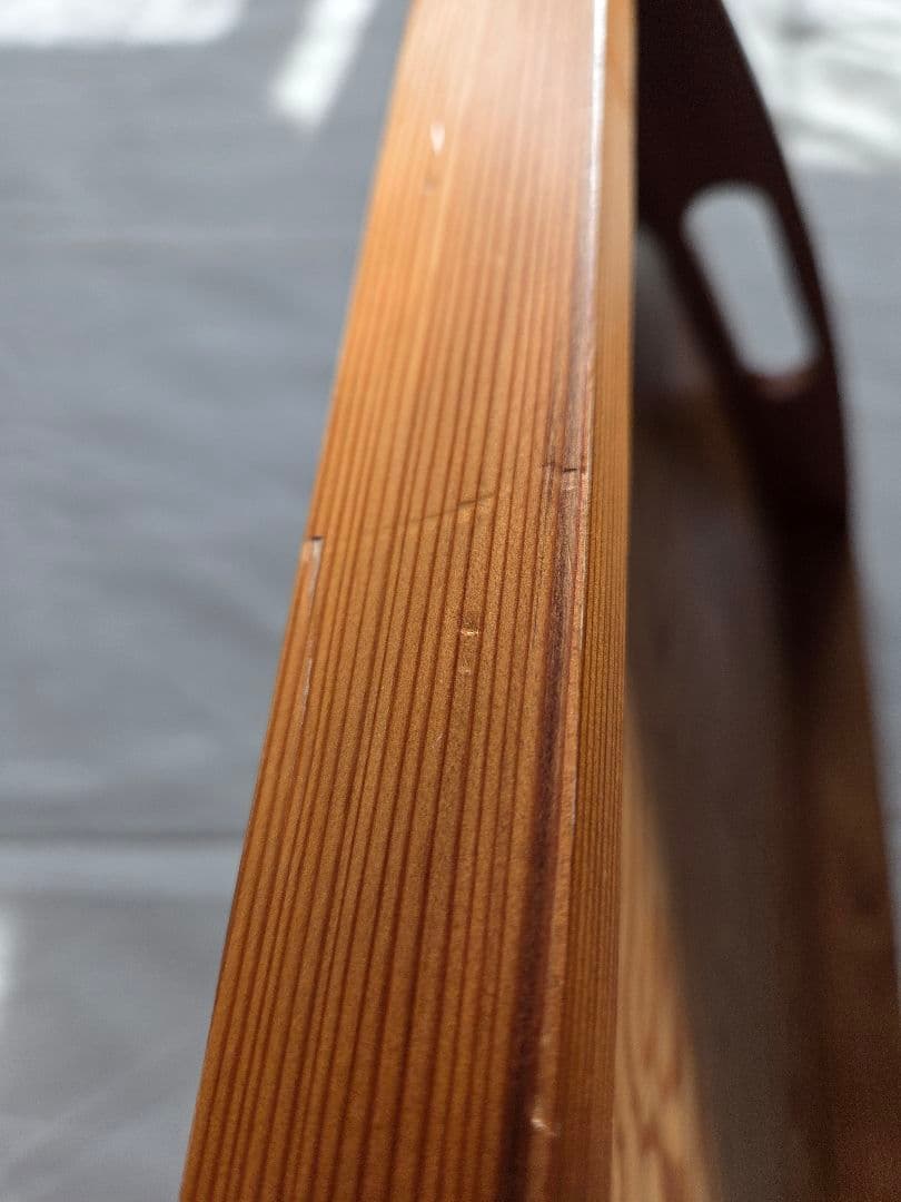 屋久杉 お盆 L(新品) M(使用済) 2セット 木製トレイセット