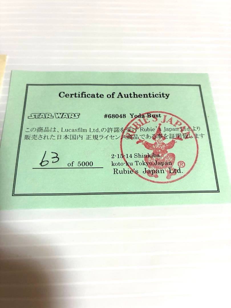 ヨーダ YODA スター・ウォーズ エピソード2 クローンの攻撃 等身大