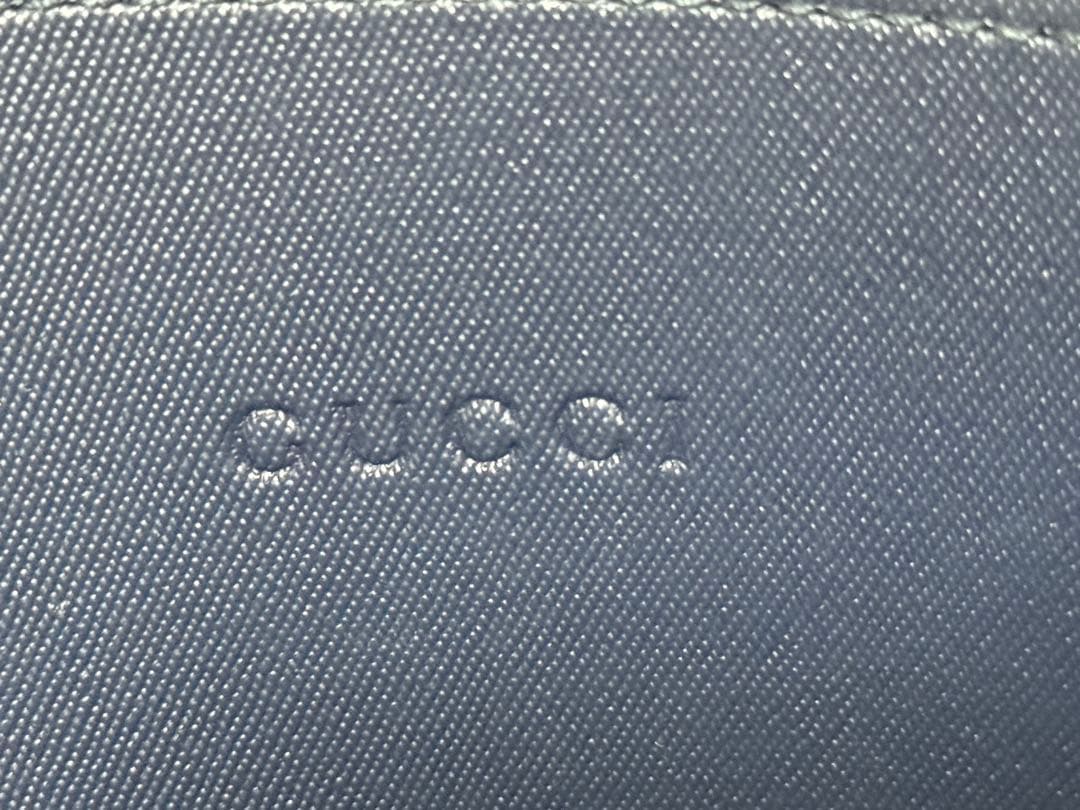 GUCCI GGブルームス　 花柄トートバッグ　ブルー　 リバーシブ