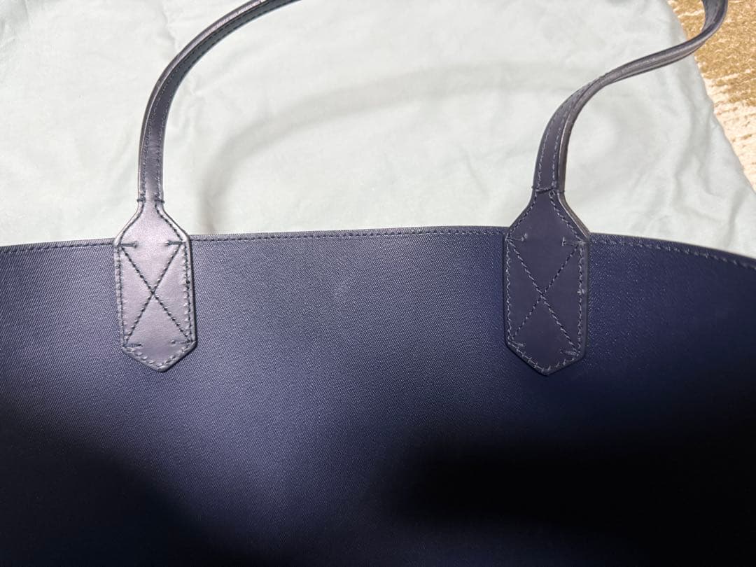 GUCCI GGブルームス　 花柄トートバッグ　ブルー　 リバーシブ