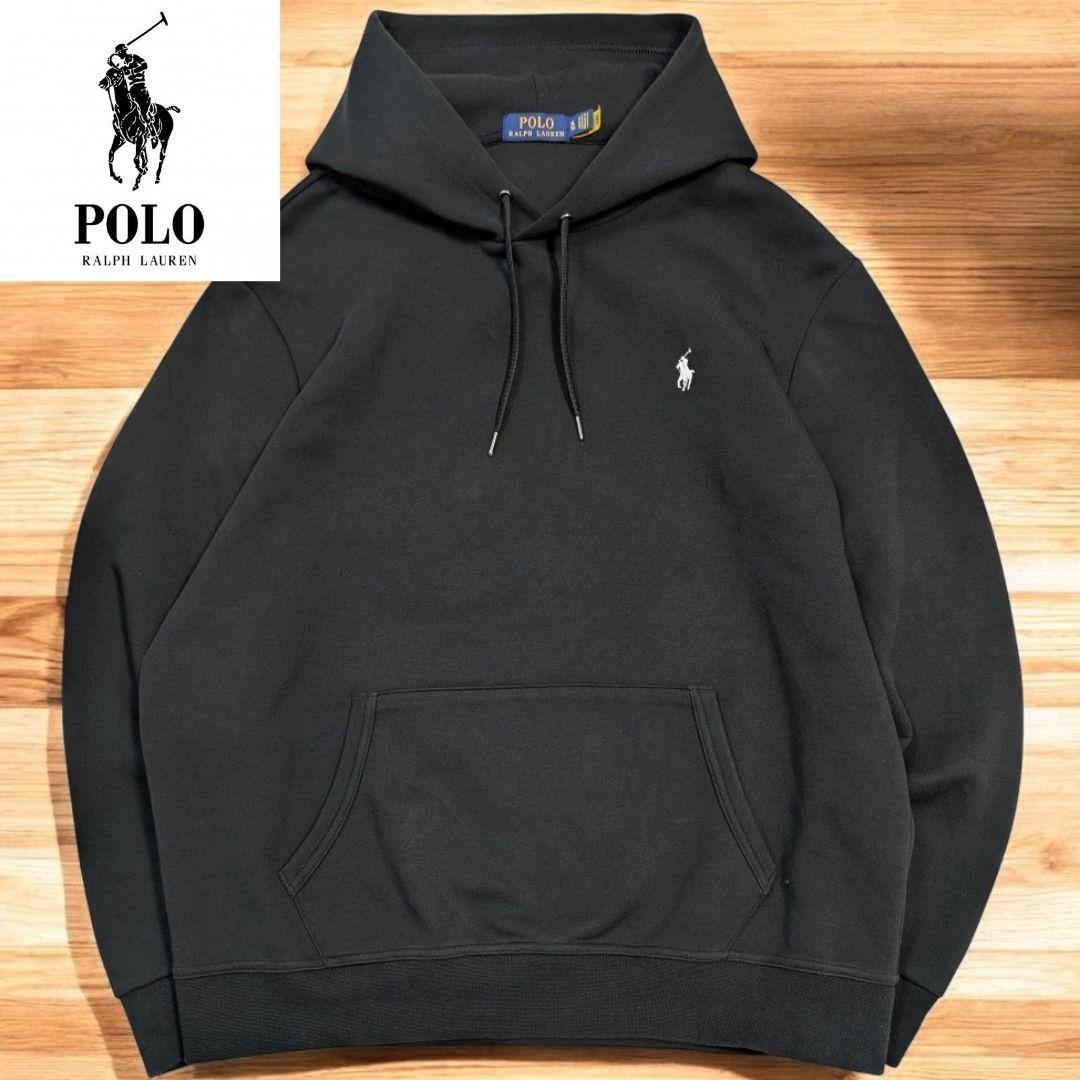 POLO ポロラルフローレン パーカー フーディ現行QRタグ プルオーバー 黒
