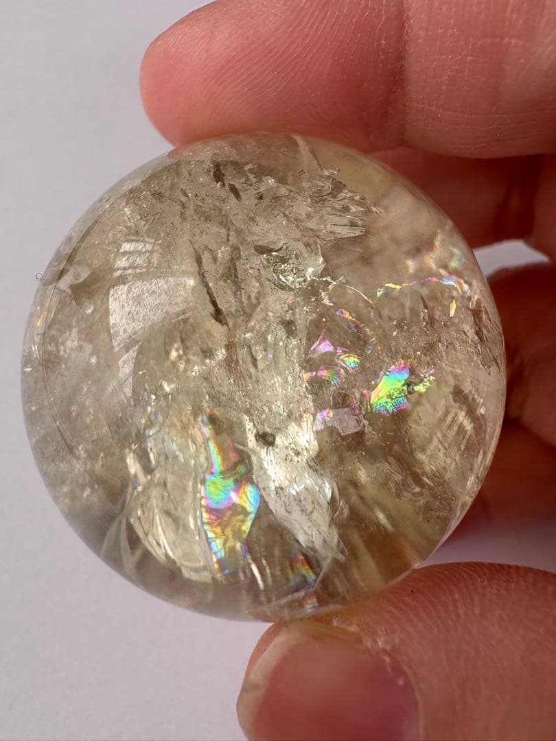 シトリンアゼツライト　スフィア　アゼツライト　約41.5ミリ