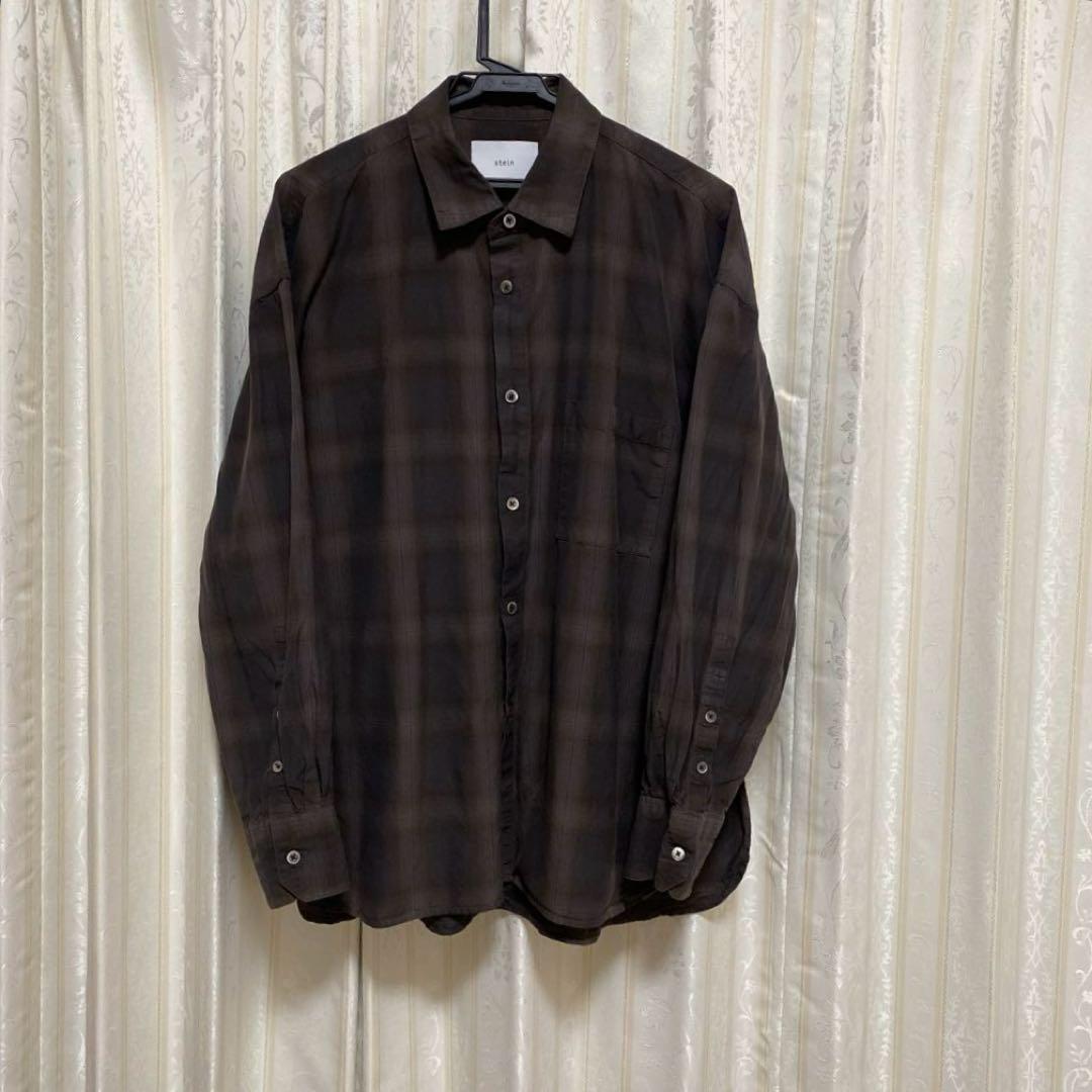 stein オンブレチェックシャツ