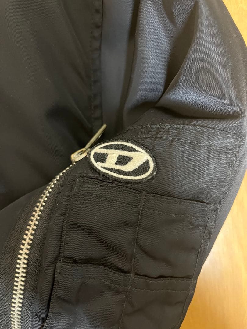 diesel MA-1 リバーシブル ブラック×イエロー M 短丈 トレンド