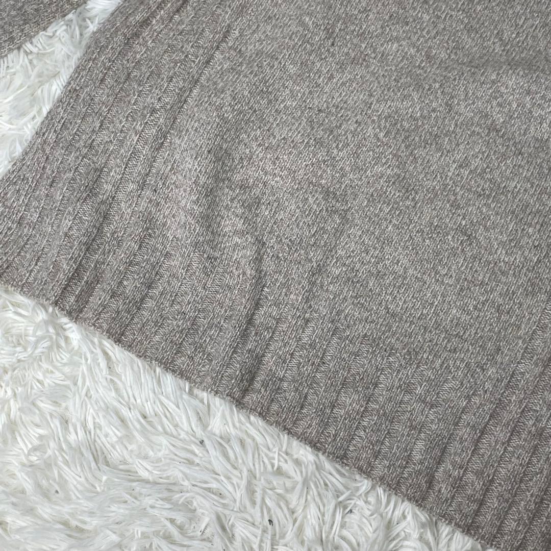 美品 セオリーリュクス ハイネックニット　ウールカシミヤ　スリット　グレージュ