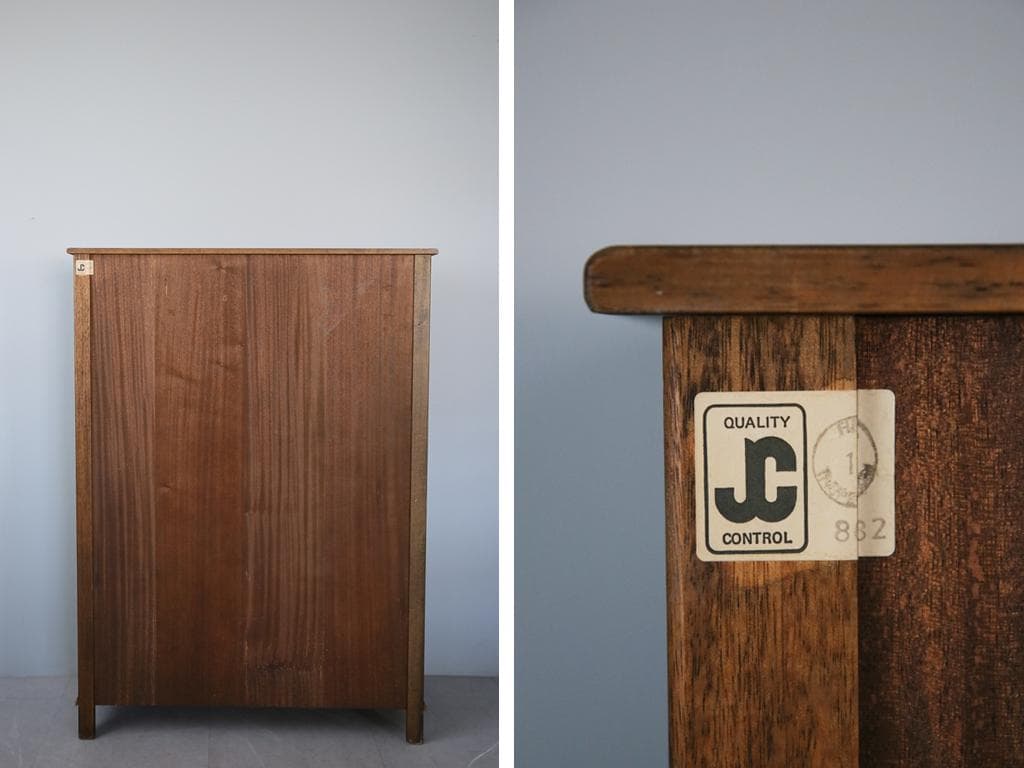 英国アンティークJC社製キャビネット/ディスプレイ棚/本棚/飾り棚(92-19)