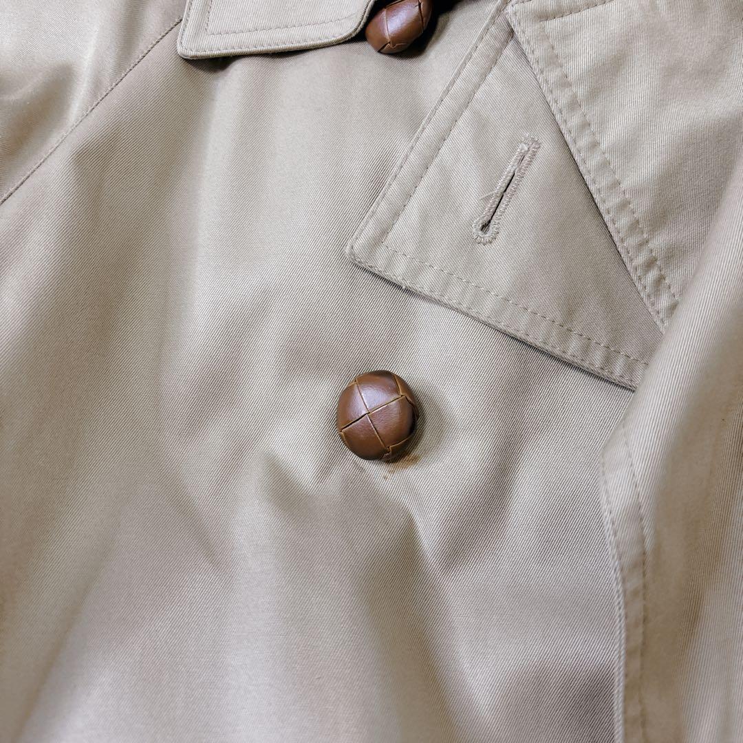 美品　着丈111 アクアスキュータム　トレンチコート　ライナー付き　チェック　L