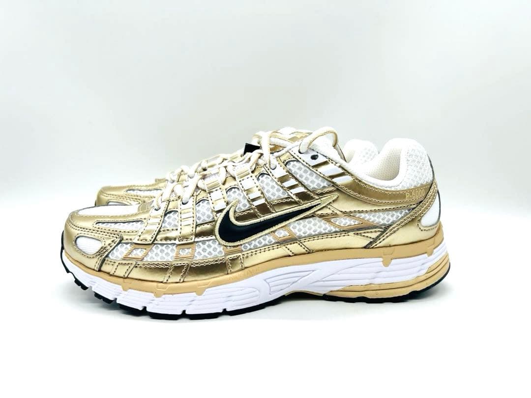 【新品】NIKE P-6000 ゴールド/24.5cm