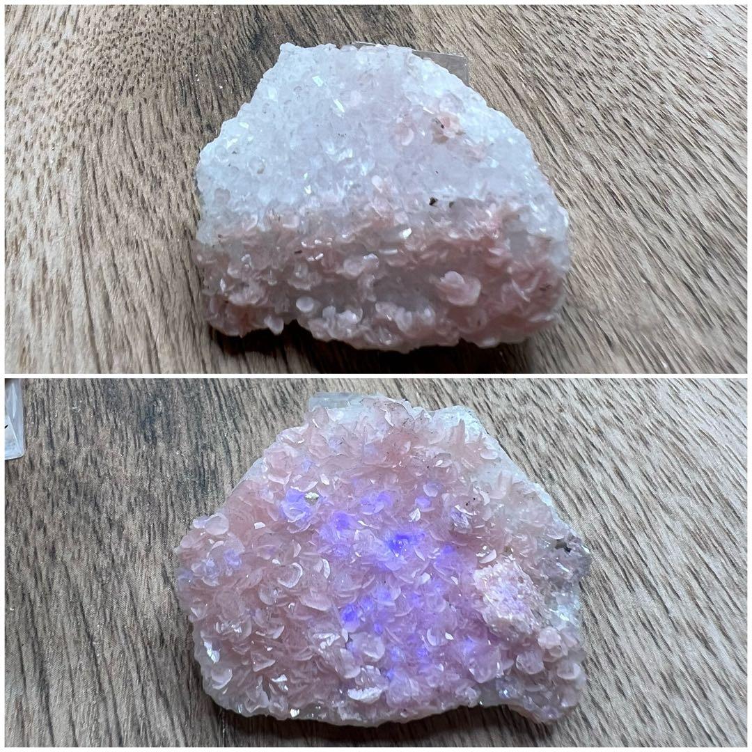 両面 ロードクロサイト フローライト 水晶 39 共生 鉱物 標本 原石