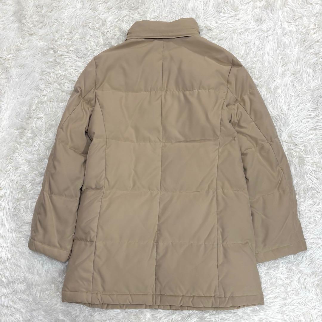 バーバリーロンドン ダウンコート ノバチェック フード収納 2WAYベージュ M