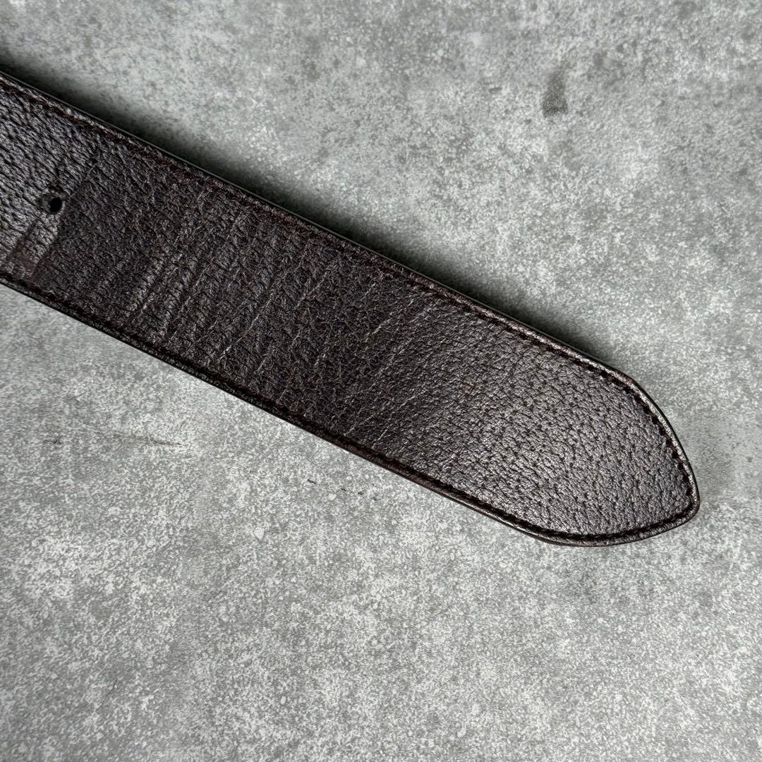 GUCCI GGマーモントレザー ゴールド 男女兼用 ベルト 406831 茶