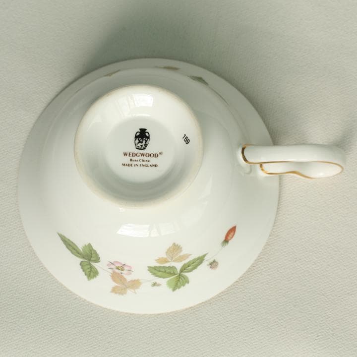  ウェッジウッド ワイルドストロベリー トリオ 2客 ペア