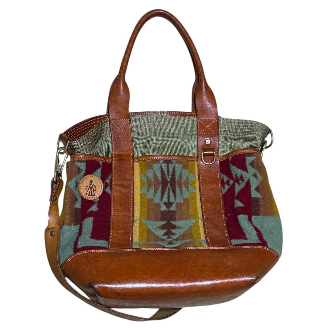 【ラッキージョン】ジョンズティーピーブランケットトートバッグ