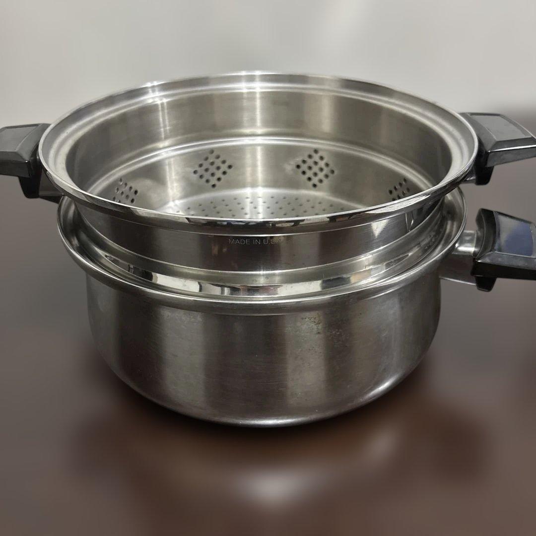 ロイヤルクイーン　大フライパン 6コート 大ドームカバー ラック 大スティーマー