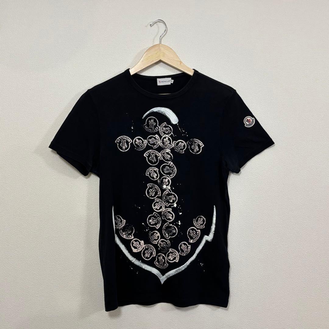 モンクレール ペイント ペンキ ワッペン付 Tシャツ MONCLER メンズ S